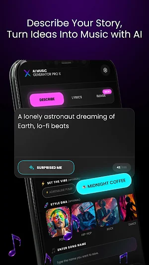 AI Music Generator PRO X Screenshot 1