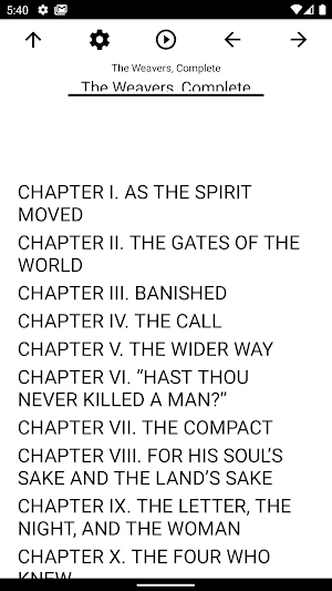 Book, The Weavers, Complete Screenshot 0