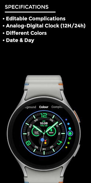 Nighty Analog 21 - watch face Screenshot 3