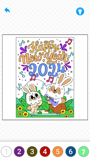 Happy New Year 2024 Color Book Screenshot 2