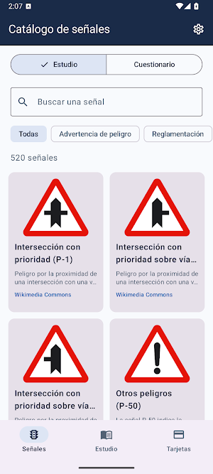 Señales Tráfico España Screenshot 0