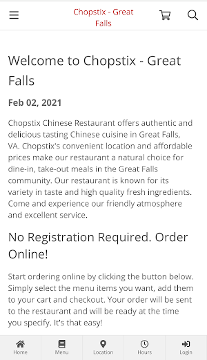 Chopstix - Great Falls Order Screenshot 0