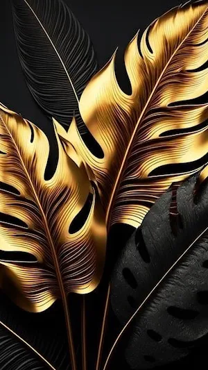 Golden Leaf Wallpaper Screenshot 3
