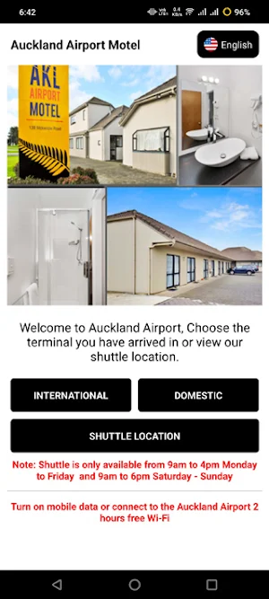 Auckland Airport Motel Shuttle Screenshot 1