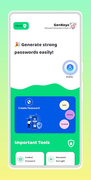 GenKeyz Offline Password Vault Screenshot 0