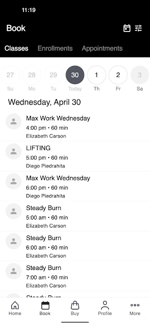 Concept Fitness Screenshot 1