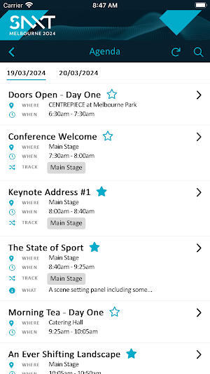 SportNXT Delegate App Screenshot 1