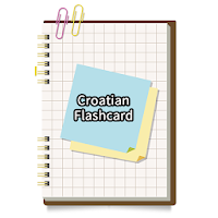 Croatian simple flash card