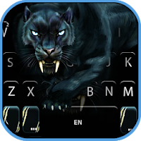 Scary Black Panther Keyboard Theme
