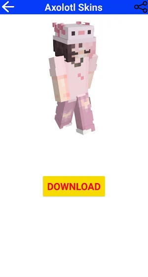 Axolotl Skins For Minecraft Screenshot 3