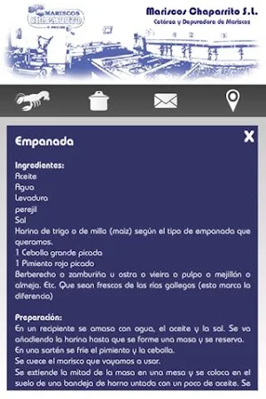 MariscosChapaApp Screenshot 2