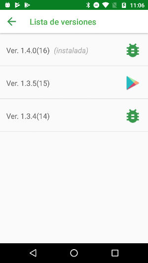 Novatrans Versiones Screenshot 2