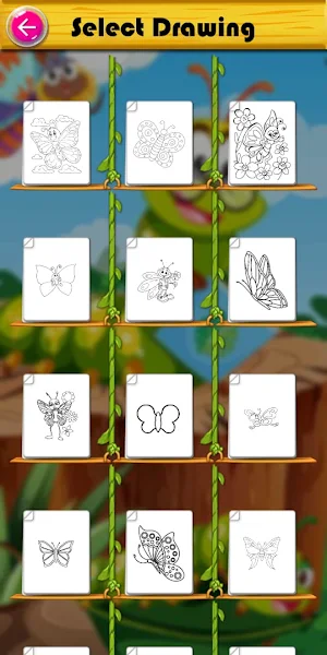 butterfly coloring Screenshot 0