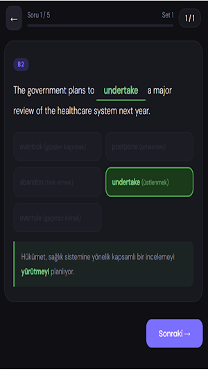 YDS / e-YDS /YÖKDİL ingilizce Screenshot 2