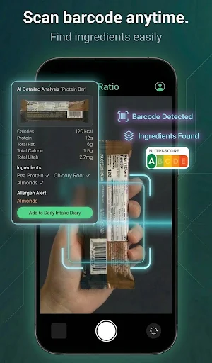 Ratio: Food & Calorie Tracker Screenshot 1