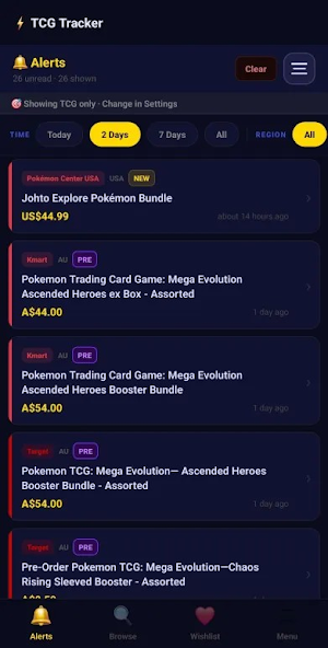 TCG Tracker AU Screenshot 3