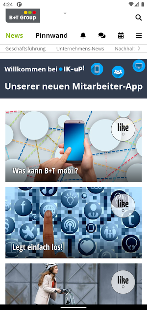 B+T mobil Screenshot 1
