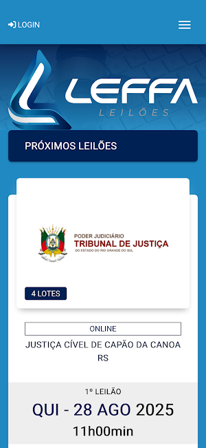 Leffa Leilões Screenshot 1