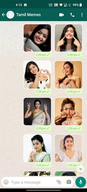 Rashmika Stickers | WAStickerApps Screenshot 2
