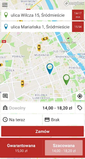 Glob Taxi Warszawa Screenshot 2
