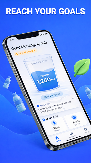 Waterly – Drink Water Reminder Screenshot 1