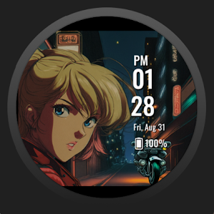Neon Anime WatchFace: Sabrina Screenshot 0