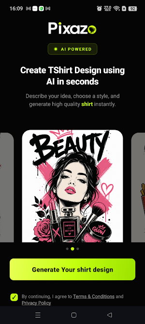 AI T-Shirt Design Maker Screenshot 0