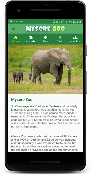 Mysore Zoo Guide Screenshot 2