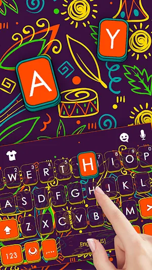 Brazil Carnaval Keyboard Backg Screenshot 1