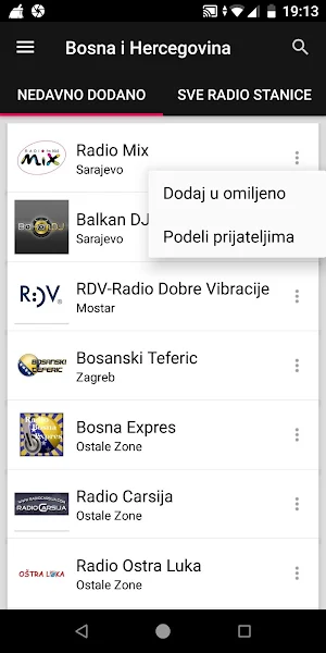 Bosna i Hercegovina Radio Stanice Screenshot 1