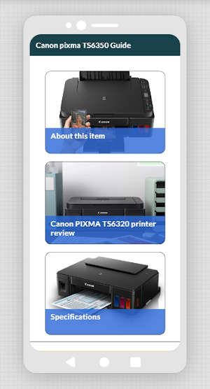 Canon pixma TS6350 app hints Screenshot 1
