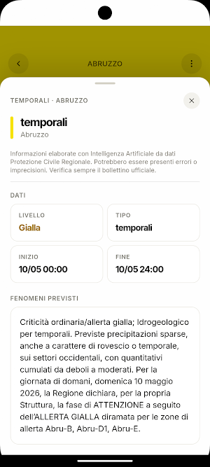 AllertaMeteo Screenshot 2