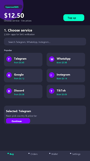 SparrowSMS Screenshot 0