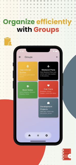 NotedUp: Notes and Groups Screenshot 3