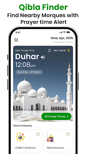 Qibla Direction: Qibla Finder Screenshot 1