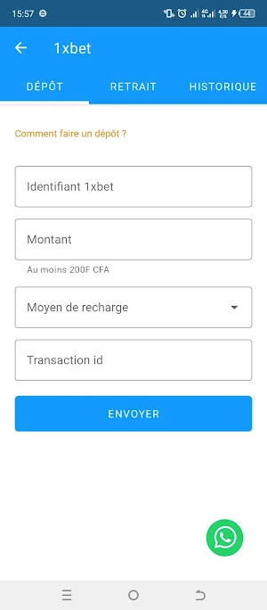 Quick Bet Recharge Screenshot 2