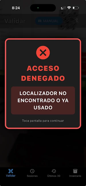 Validador ReservaEntradas.com Screenshot 1
