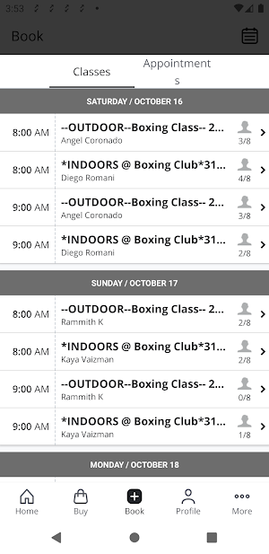JFM Boxing Club Screenshot 1