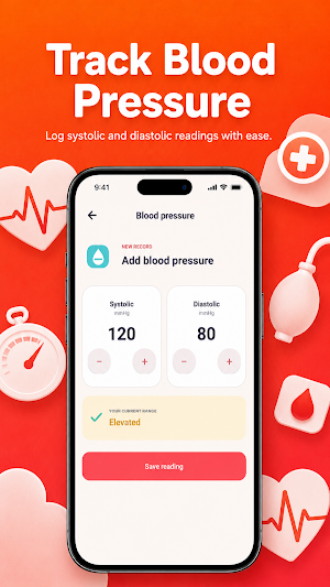 VitalTrack - Blood Pressure Screenshot 1