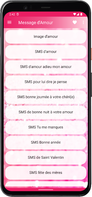 Messages et Images d'Amour Screenshot 0