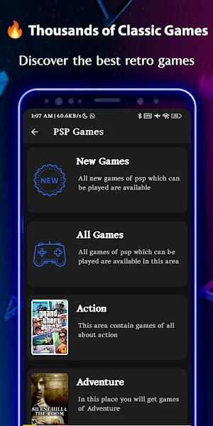 PSP Games Library PS3 Screenshot 1