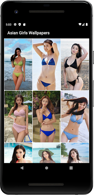 Asian Girls Bikini Wallpaper Screenshot 0
