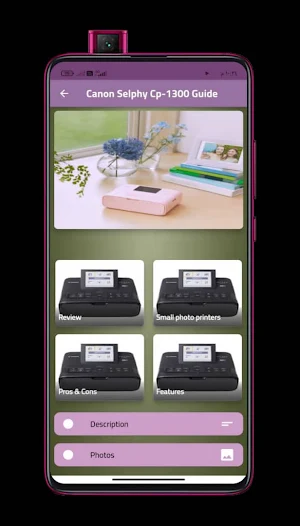 Canon Selphy Cp-1300 Guide Screenshot 0