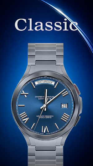 Luxury Prime Blue Watch Face Screenshot 0