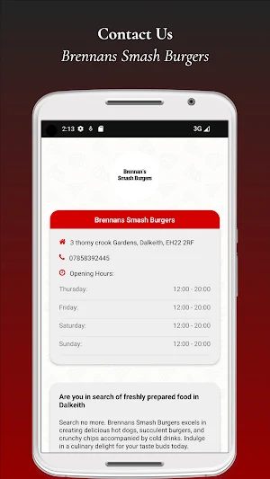 Brennans Smash Burgers Screenshot 1