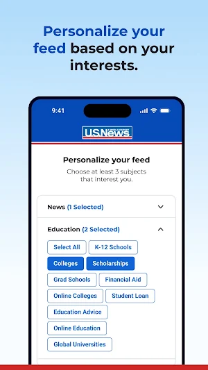 U.S. News & World Report Screenshot 1