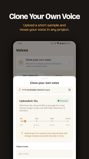 Fish Audio: AI Voice Clone TTS Screenshot 3