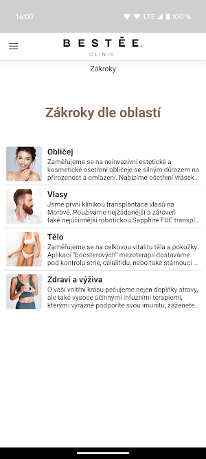 BESTÉE Clinic Screenshot 2
