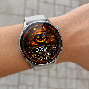 Pumpkin Cauldron Watch Face Screenshot 2