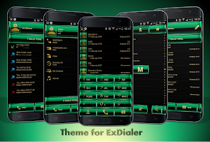 Theme for ExDialer Green Gold Screenshot 0